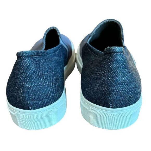 To Boot New York Racer Blue Suede & Denim Slip On Made in Italy Size 11 1/2 - Picture 4 of 6